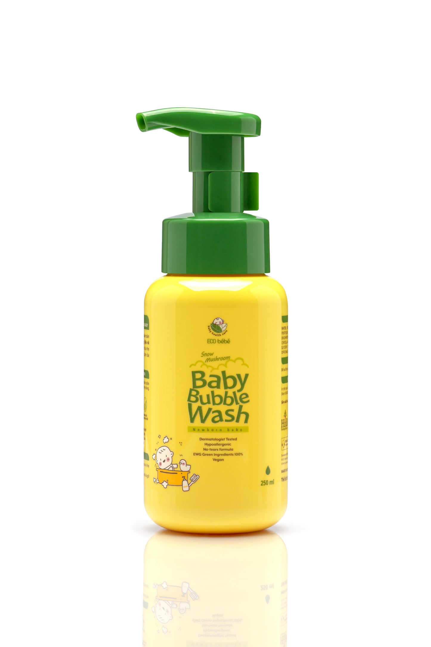 Bọt Tắm Gội Nấm Tuyết [ECO Bébé Snow Mushroom Baby Bubble Wash]