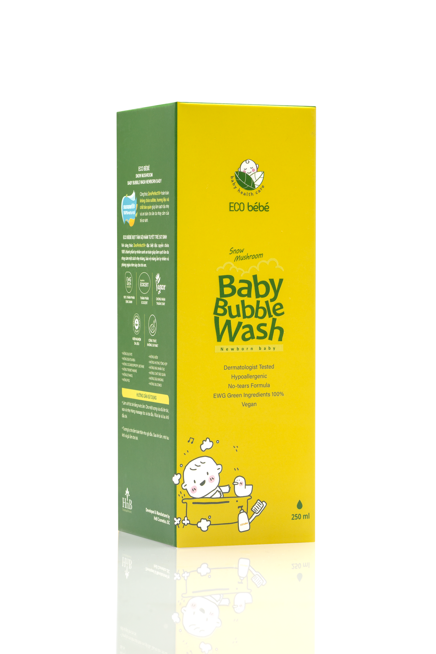 Bọt Tắm Gội Nấm Tuyết [ECO Bébé Snow Mushroom Baby Bubble Wash]
