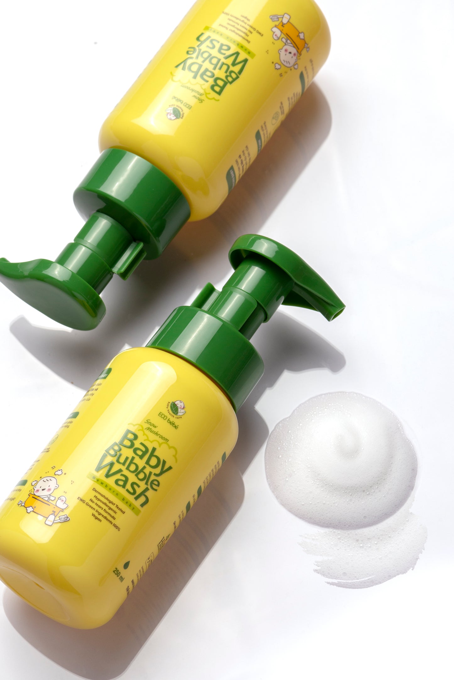 Bọt Tắm Gội Nấm Tuyết [ECO Bébé Snow Mushroom Baby Bubble Wash]