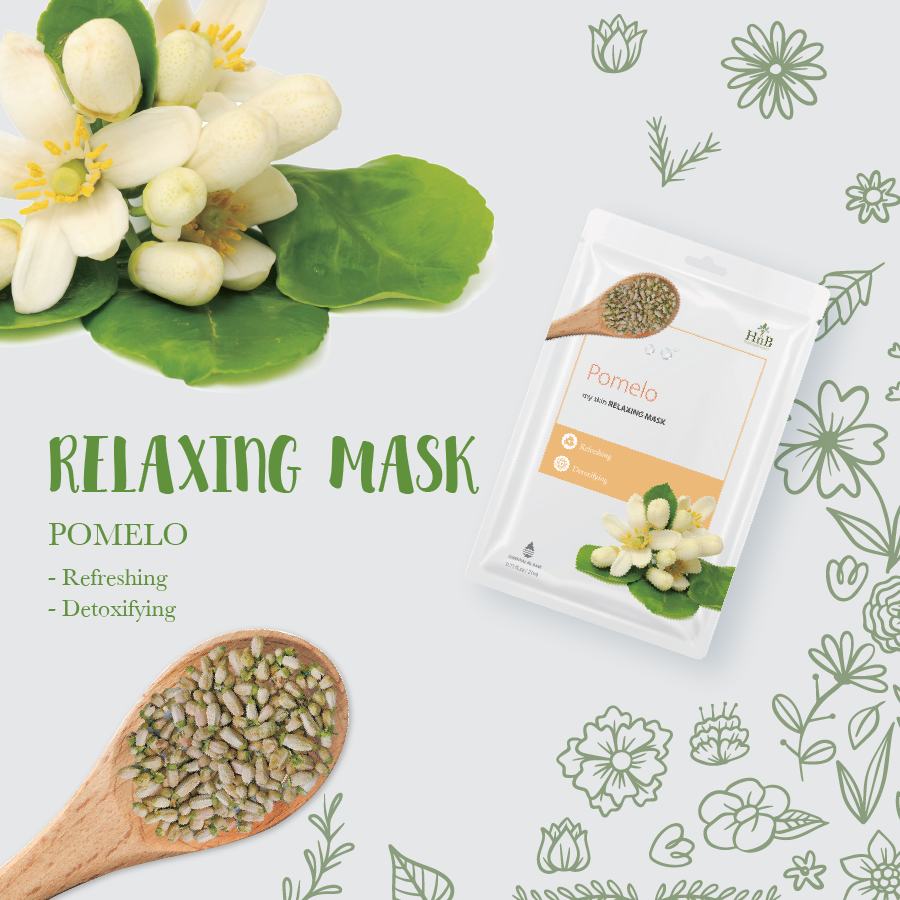 Mặt nạ dưỡng da Hoa Bưởi [HNB My Skin Relaxing Mask - Pomelo]
