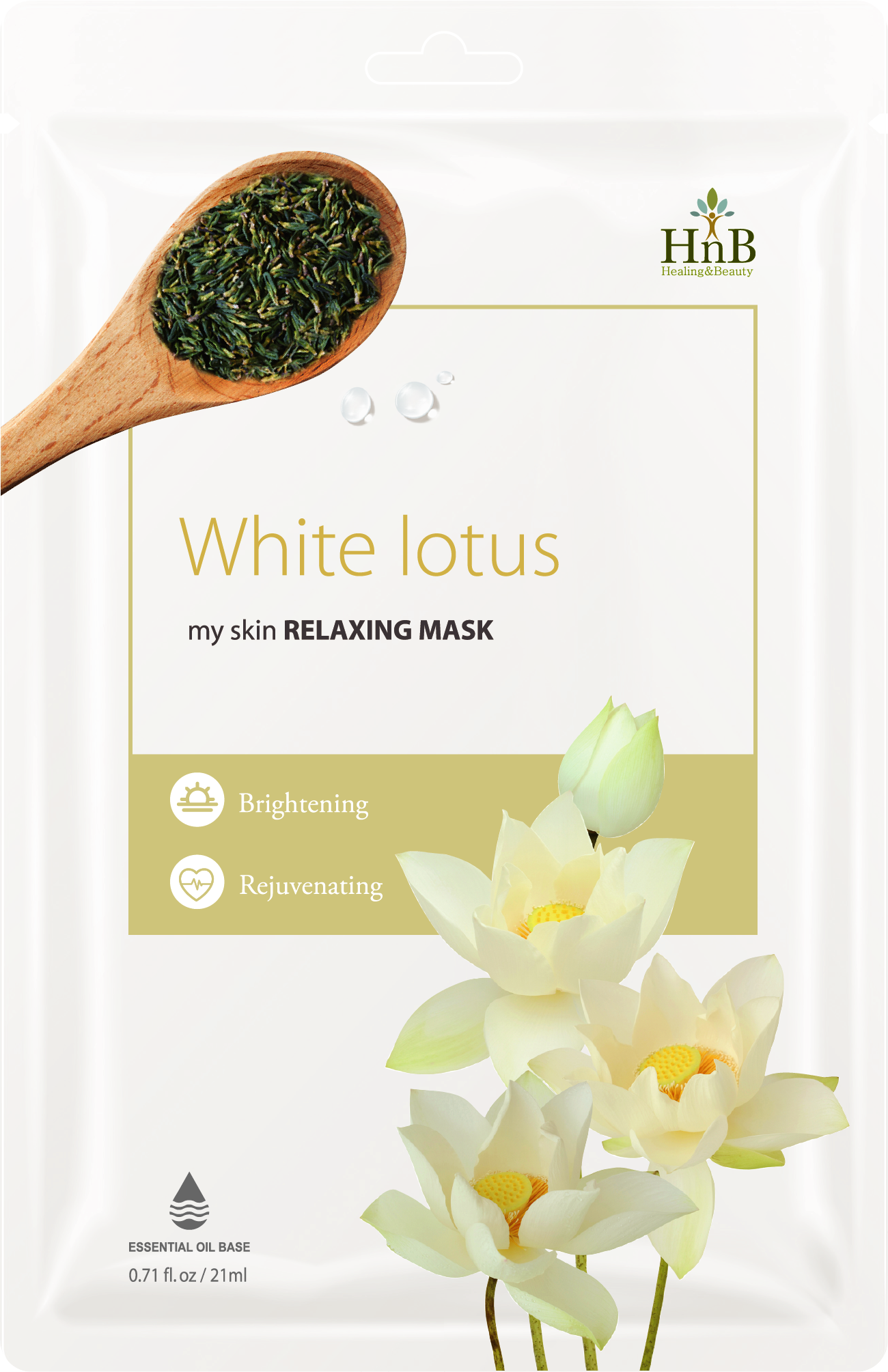Mặt nạ dưỡng da Hoa Sen Trắng [HNB My Skin Relaxing Mask - White Lotus]