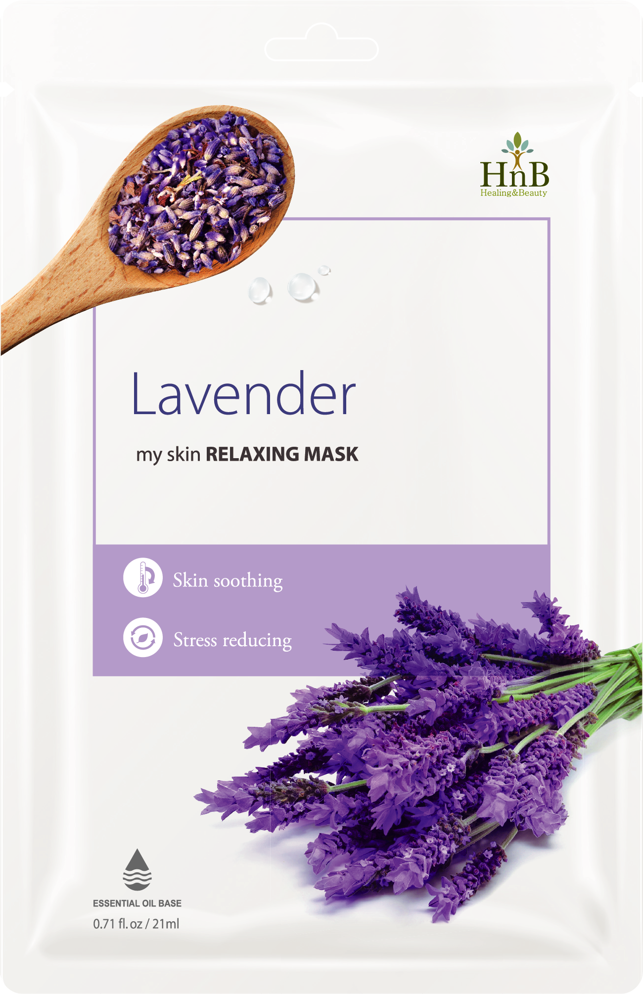 Mặt nạ dưỡng da Hoa Oải Hương [HNB My Skin Relaxing Mask - Lavender]