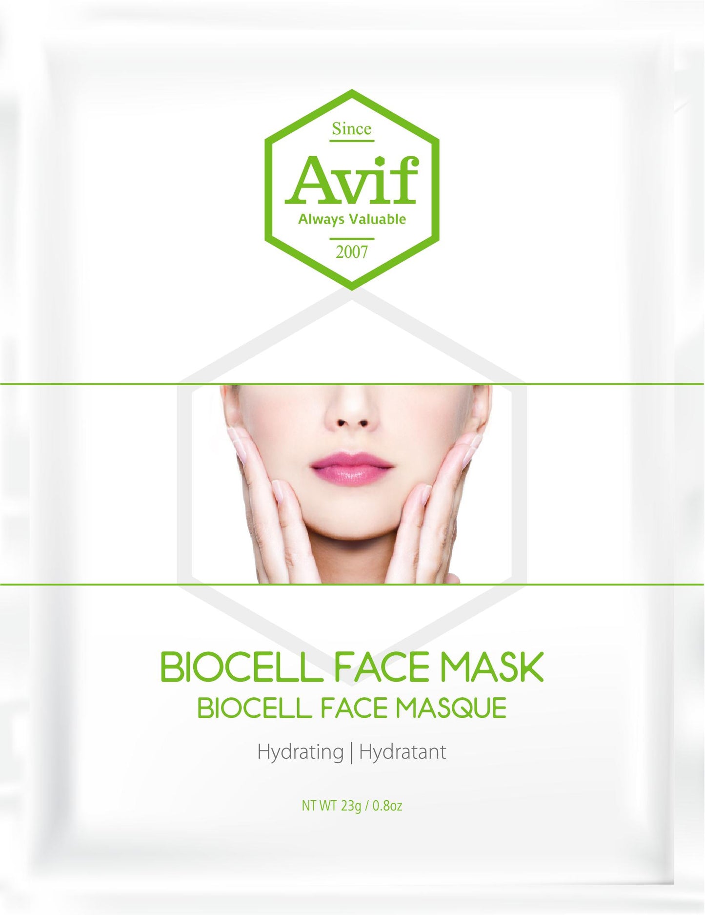 [SIÊU SALE SINH NHẬT] Mặt nạ Biocell dưỡng ẩm da [Avif Biocell Face Mask Hydrating]