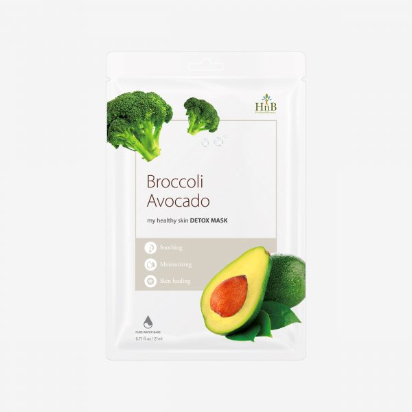 Mặt nạ dưỡng da Bông Cải Xanh & Bơ Tươi [HNB My Healthy Skin Detox Mask - Broccoli Avocado]