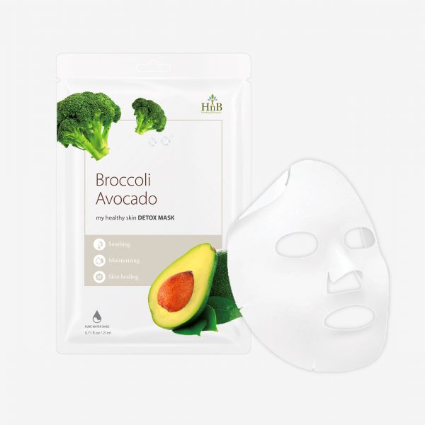 Mặt nạ dưỡng da Bông Cải Xanh & Bơ Tươi [HNB My Healthy Skin Detox Mask - Broccoli Avocado]