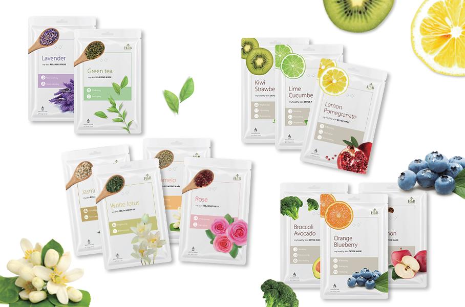 Set 12 Miếng Nạ Dưỡng Da [HNB My Healthy Skin Detox Mask & HNB My Skin Relaxing Mask]