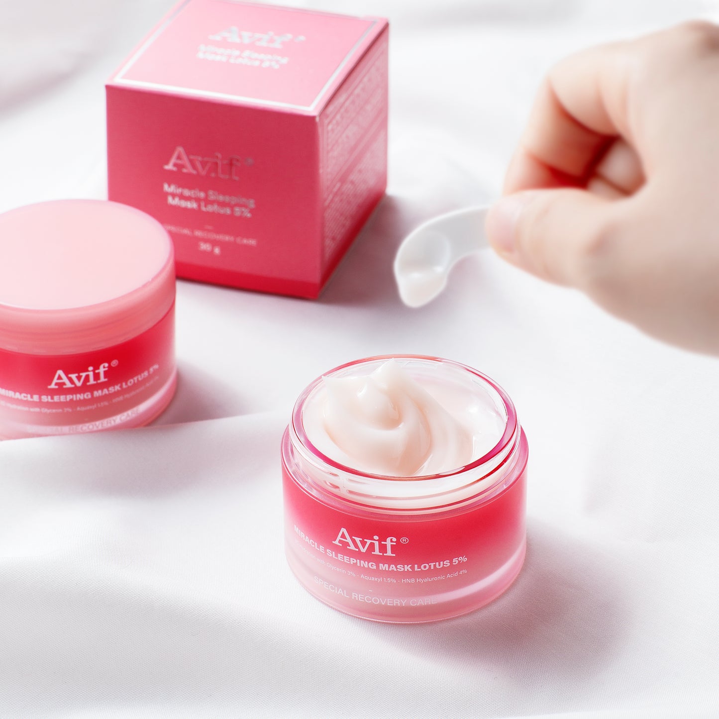 Mặt nạ ngủ Phục hồi da [Avif Miracle Sleeping Mask Lotus 5%]