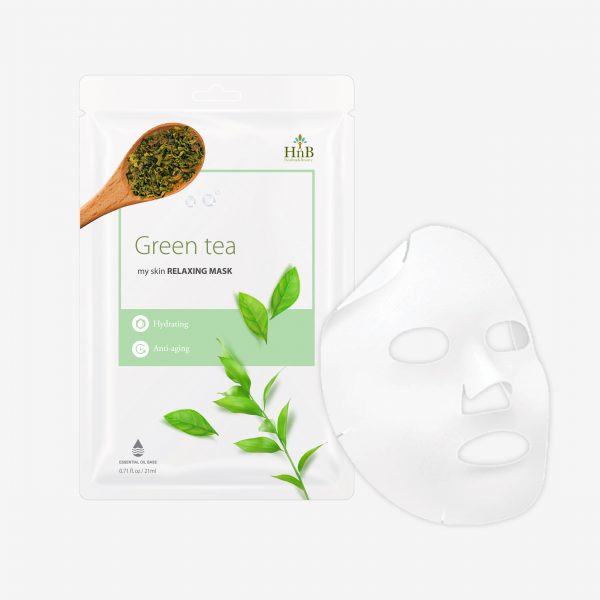 Mặt nạ dưỡng da Trà Xanh [HNB My Skin Relaxing Mask - Green Tea]