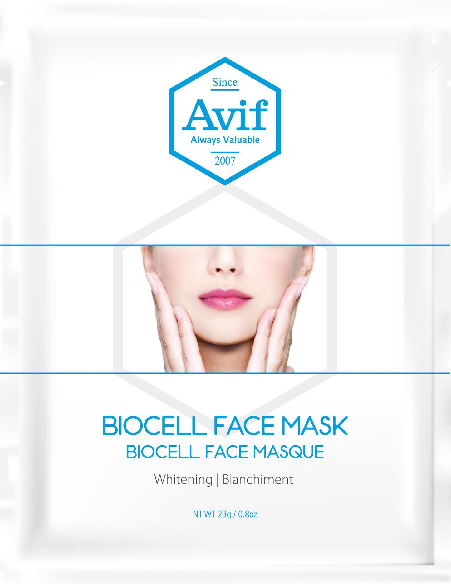 SIÊU SALE [MUA 10 TẶNG 10] Set 10 miếng mặt nạ Biocell dưỡng trắng da [Avif Biocell Face Mask Brightening]