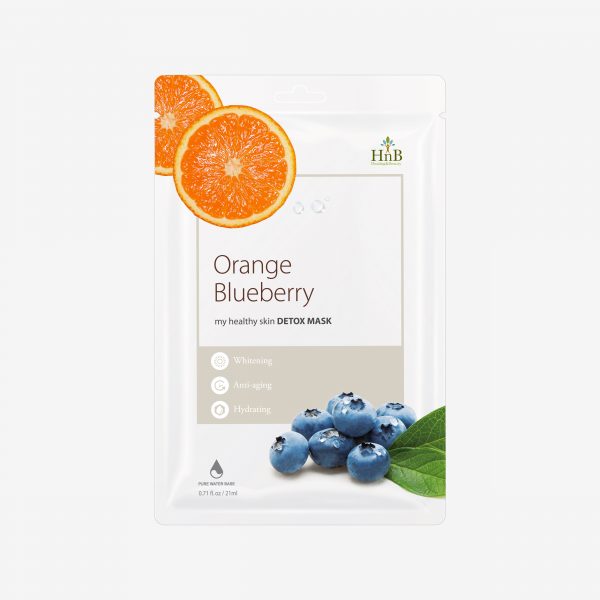 Mặt nạ dưỡng da Việt Quất & Cam Tươi [HNB My Healthy Skin Detox Mask - Orange Blueberry]