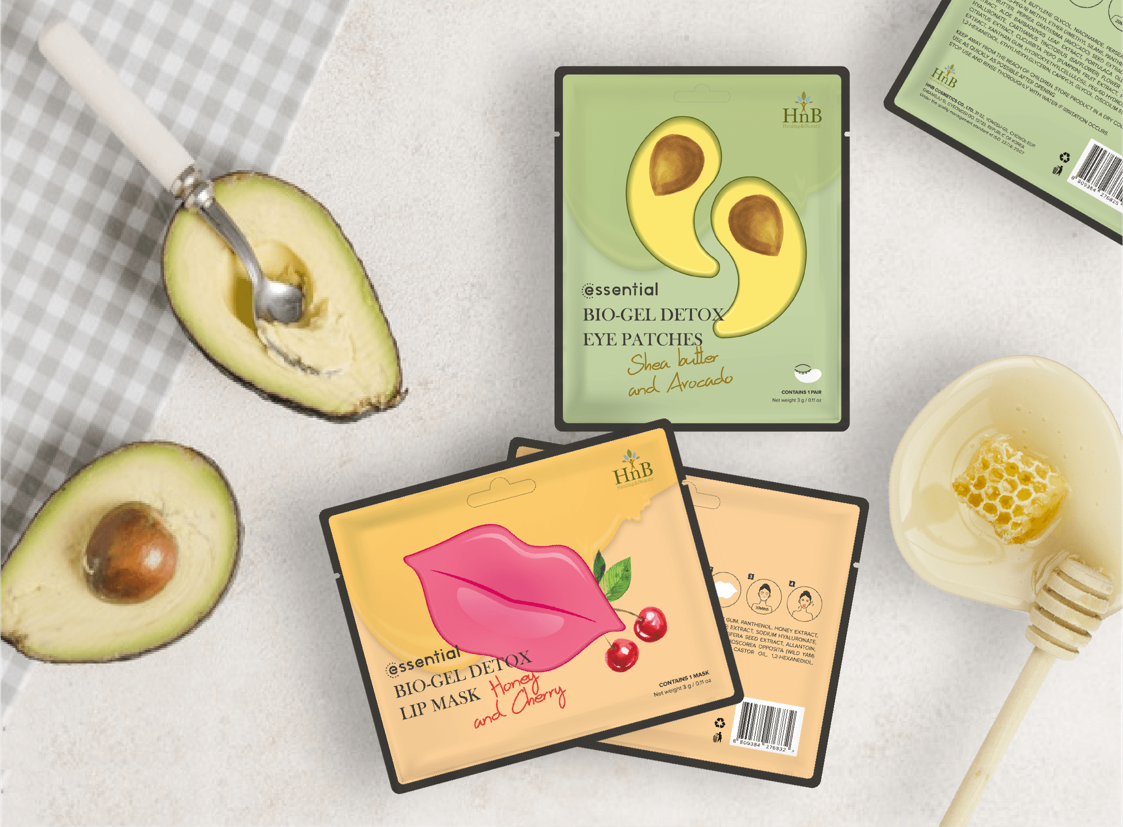 Set 10 miếng Mặt Nạ Dưỡng Môi [HNB Essential Bio-Gel Detox Lip Mask]