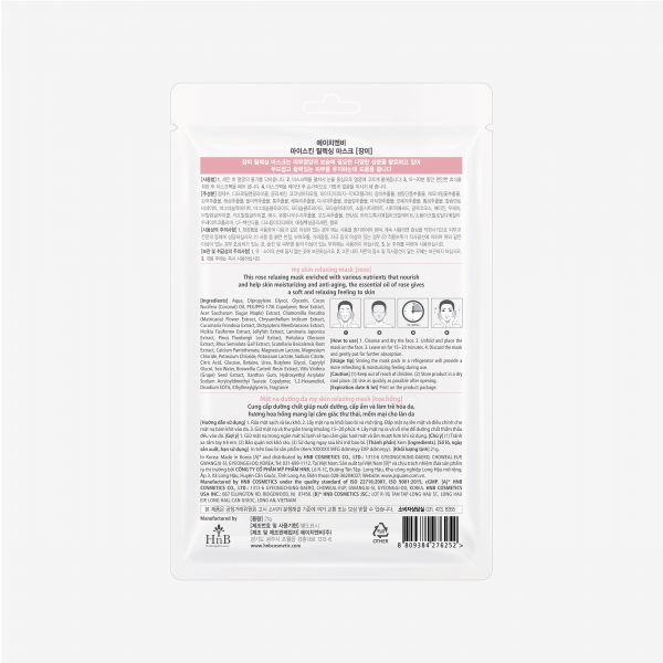 Mặt nạ dưỡng da Hoa Hồng [HNB My Skin Relaxing Mask - Rose]