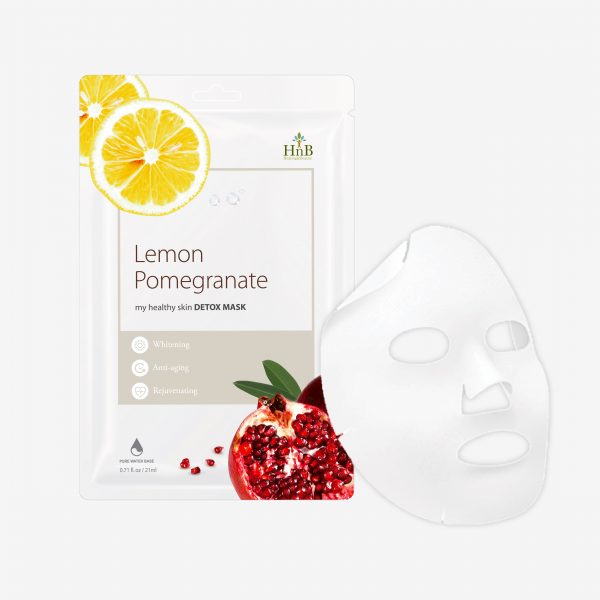 Mặt nạ dưỡng da Lựu đỏ & chanh tây [HNB My Healthy Skin Detox Mask - Lemon Pomegranate]