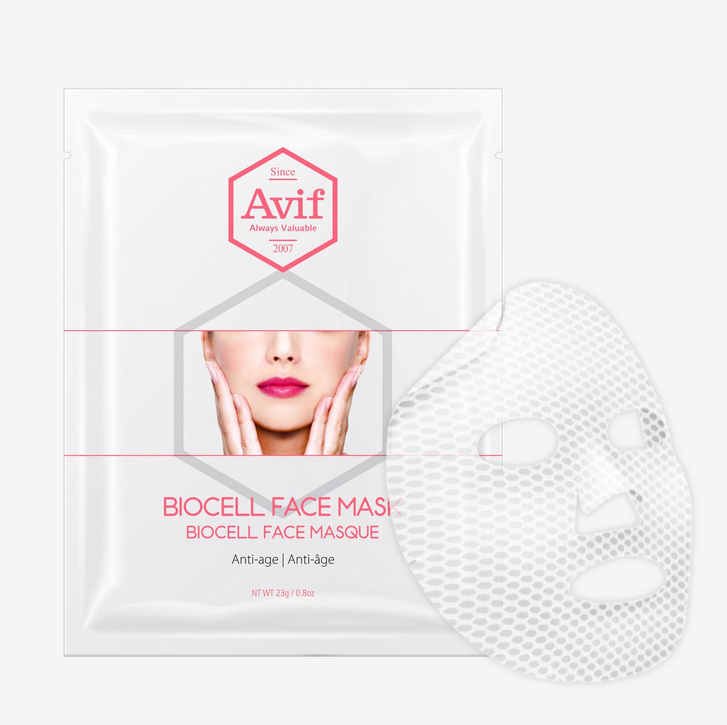 SIÊU SALE [MUA 10 TẶNG 10] Set 10 miếng mặt nạ Biocell dưỡng da chống lão hóa [Avif Biocell Face Mask Anti-Age]
