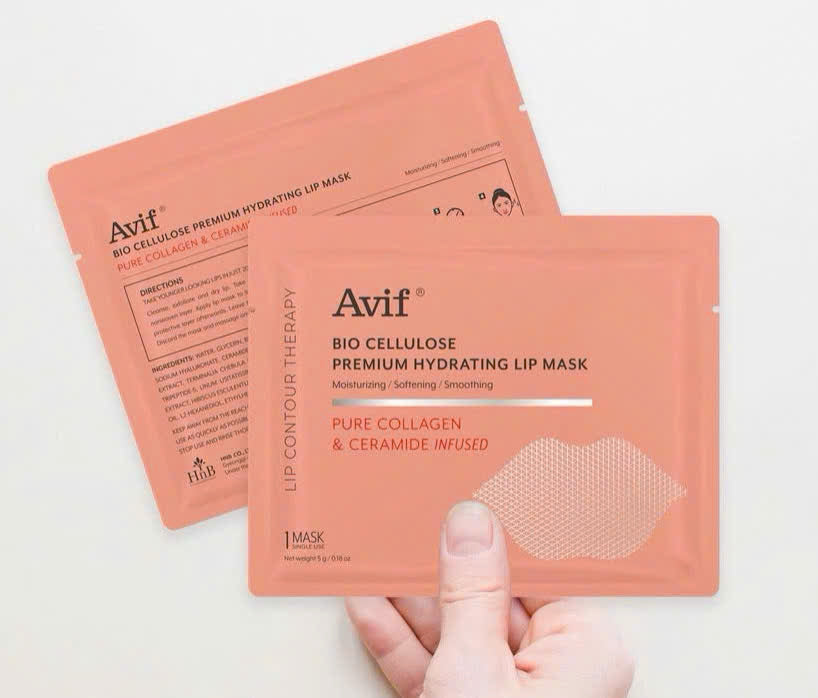 Set 10 miếng Mặt nạ dưỡng môi [Avif Bio Cellulose Premium Hydrating Lip Mask]